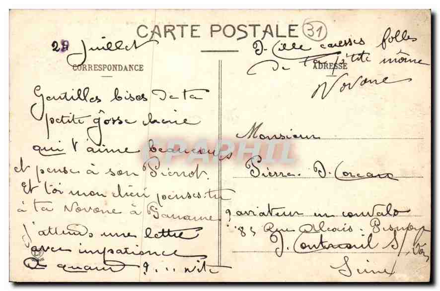 CPA Toulouse Vue generale sur la Garonne  — Verso