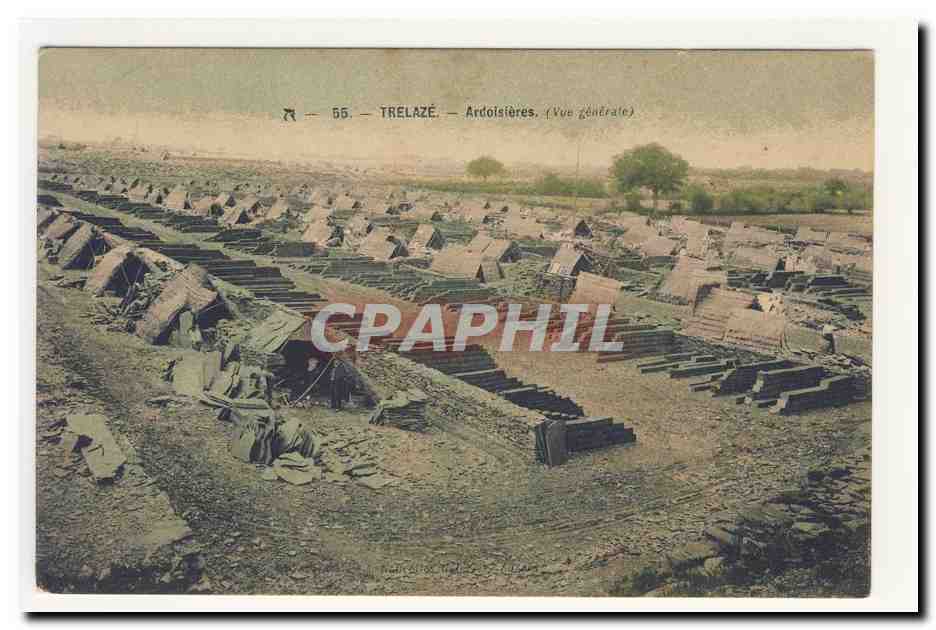 TReLAzE Ardoisieres vue generale CPA