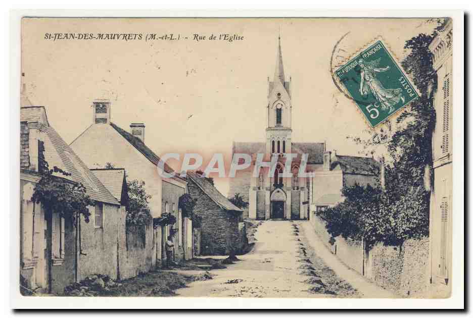 SAiNT JEAn des MAuVReTS rue de l'Eglise CPA