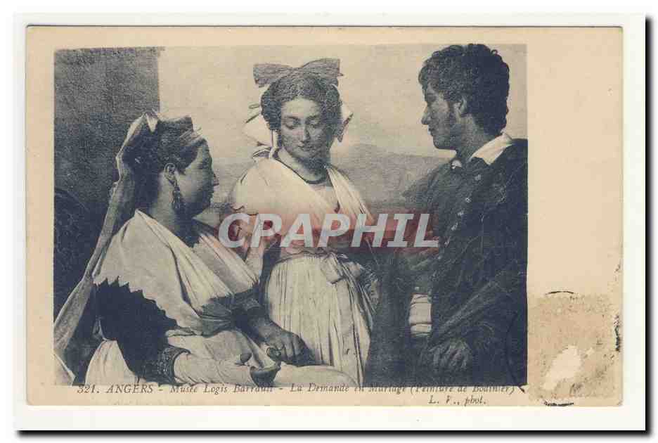 Angers - Musée Logis Barrault - La Demande en Mariage (Peinture de Bouhier)