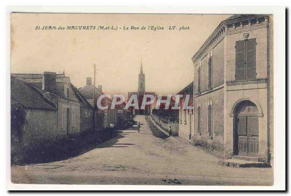 SAiNT JEAn des MAuVReTS rue de l'Eglise CPA