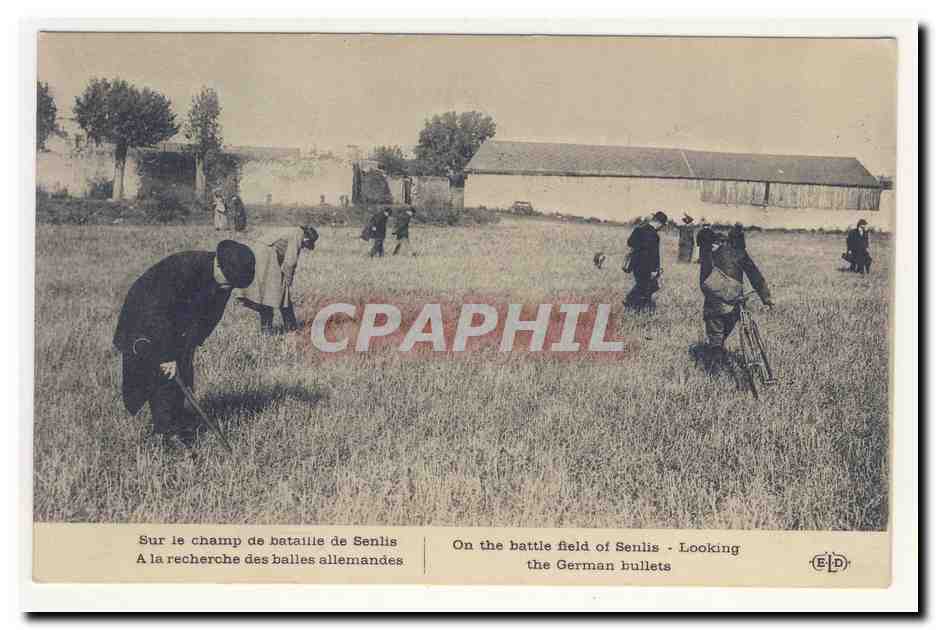 Campo de batalla de Senlis — Búsqueda de balas alemanas — Editor E.P.D.