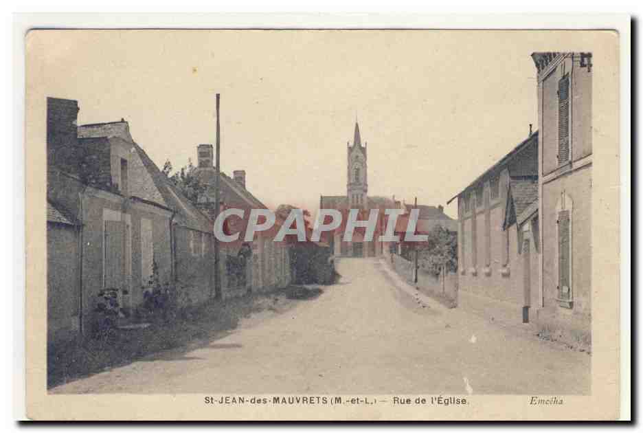 SAiNT JEAn des MAuVReTS rue de l'Eglise CPA