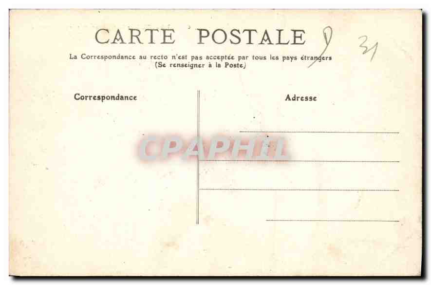 CPA Toulouse Vue generale sur la Garonne  — Verso