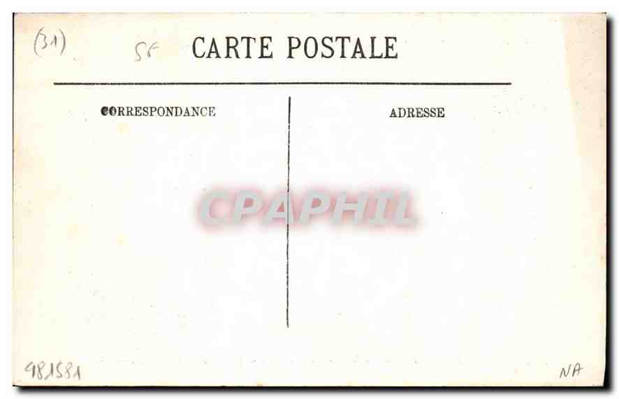 CPA Toulouse La Salle Capitulaire de l'Ancien Couvent des Augustins  — Verso