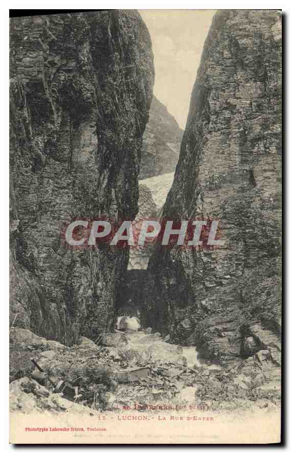 CPA Luchon La Rue D'Enver 