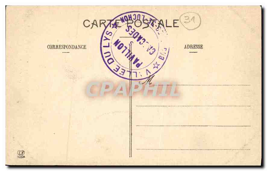CPA Luchon La Rue D'Enver  — Rückseite