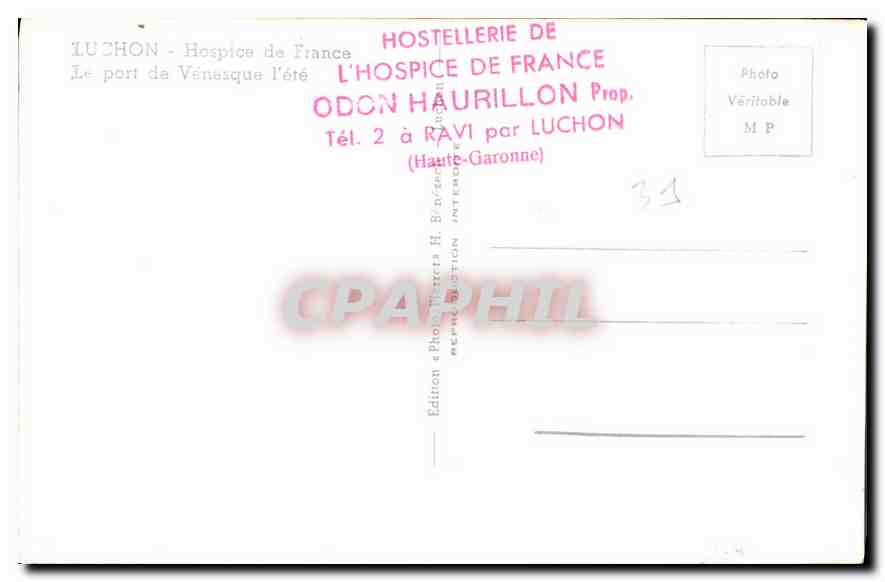Le port de Vénasque — été — Hostellerie de France, Luchon — Reverso