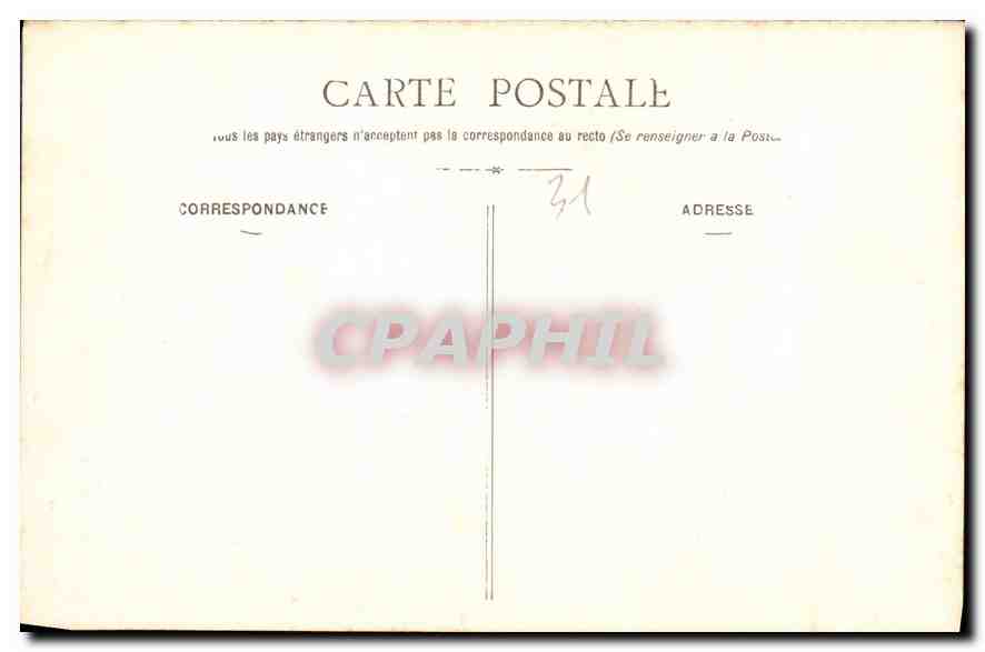 CPA Vue prise en Hiver depuis l'Hospice de France vers le Sud  — Rückseite