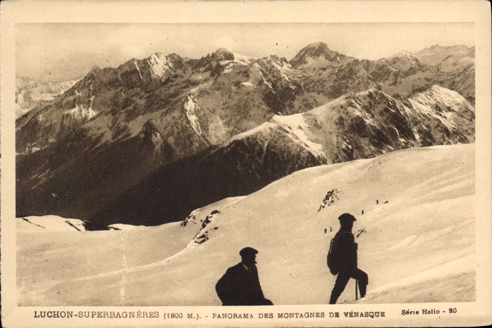 CPA Luchon Superbagneres Panorama des Montagnes de Venasque 