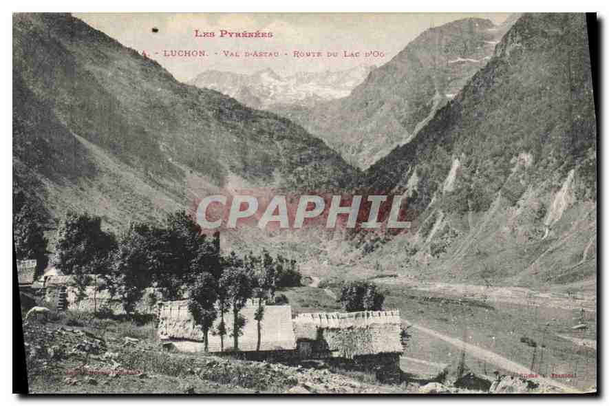CPA Luchon Val D'Astau Route du Lac d'Oo 