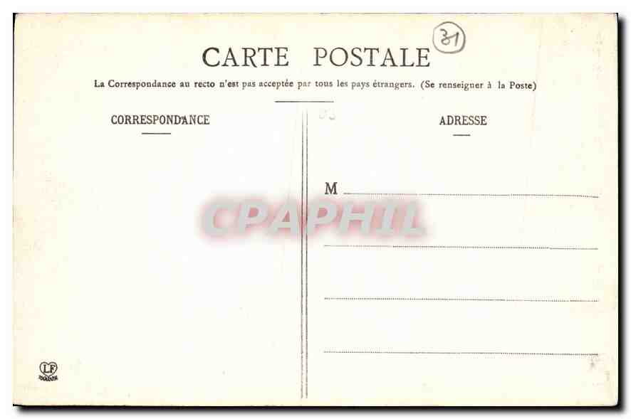 CPA Luchon Val D'Astau Route du Lac d'Oo  — Verso
