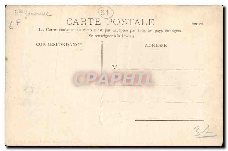 Le Jardin du Casino — Bagnères-de-Luchon — Librairie Lafont, 63 Allée d'Etigny, Luchon — Verso