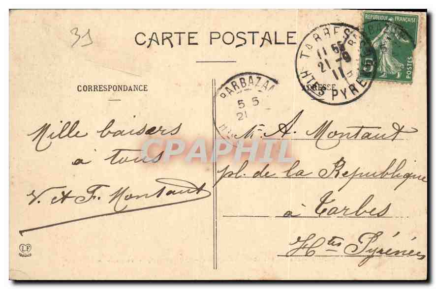 CPA Staller de Saint Bertnard de Comminges Pres Luchon  — Rückseite