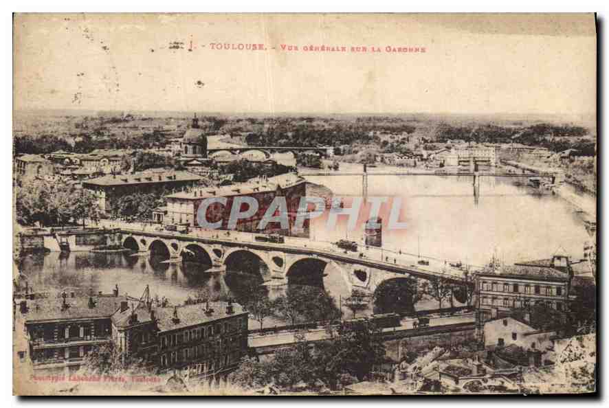 CPA Toulouse Vue Generale sur la Garonne 