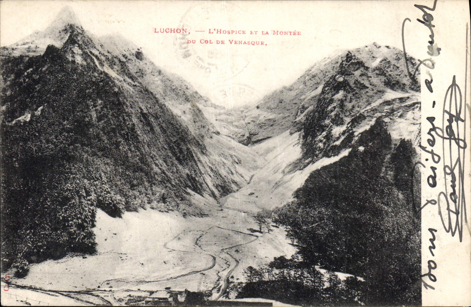 CPA Luchon L'Hospice et la Montee du Col de Vanasque 