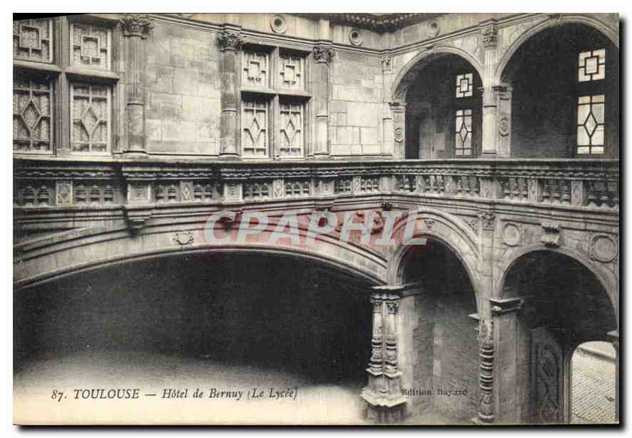 CPA Toulouse Hotel de Bernuy Le Lycee 