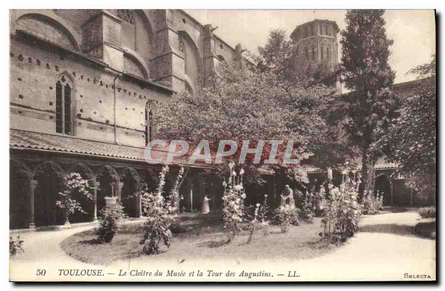 CPA Toulouse Le Cloitre du Musee et la Tour des Augustins 
