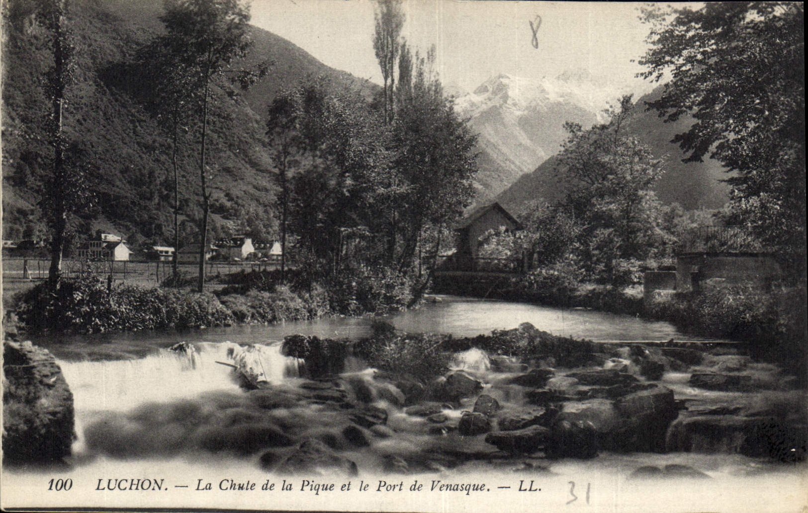 CPA Luchon La Chule de la Pique et le Port de Venasque 