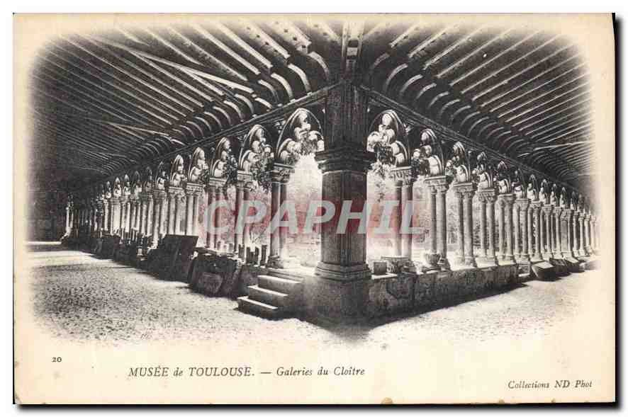 CPA Musee de Toulouse Galerie du Cloitre 