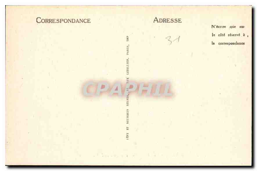 CPA Luchon La Vallee d'Oueil Vue sur St paul et les Pyrenees  — Rückseite