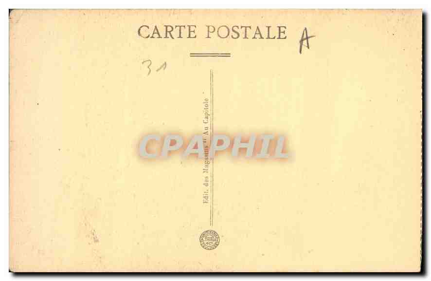 Toulouse — Le Square du Capitole — Édit. des Magasins du Capitole — Rückseite