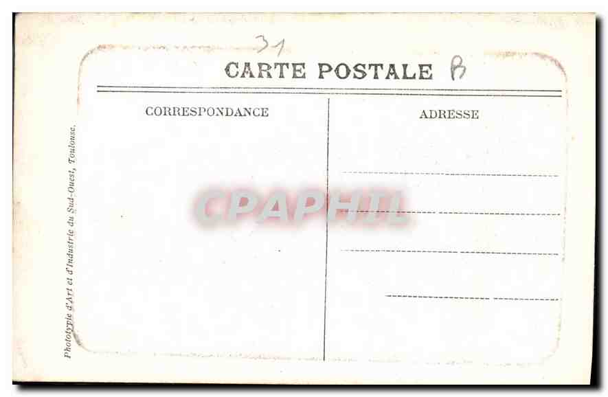 CPA Capitole Salle des Illustres Plafond Clemence Isaure et les Poetes  — Verso