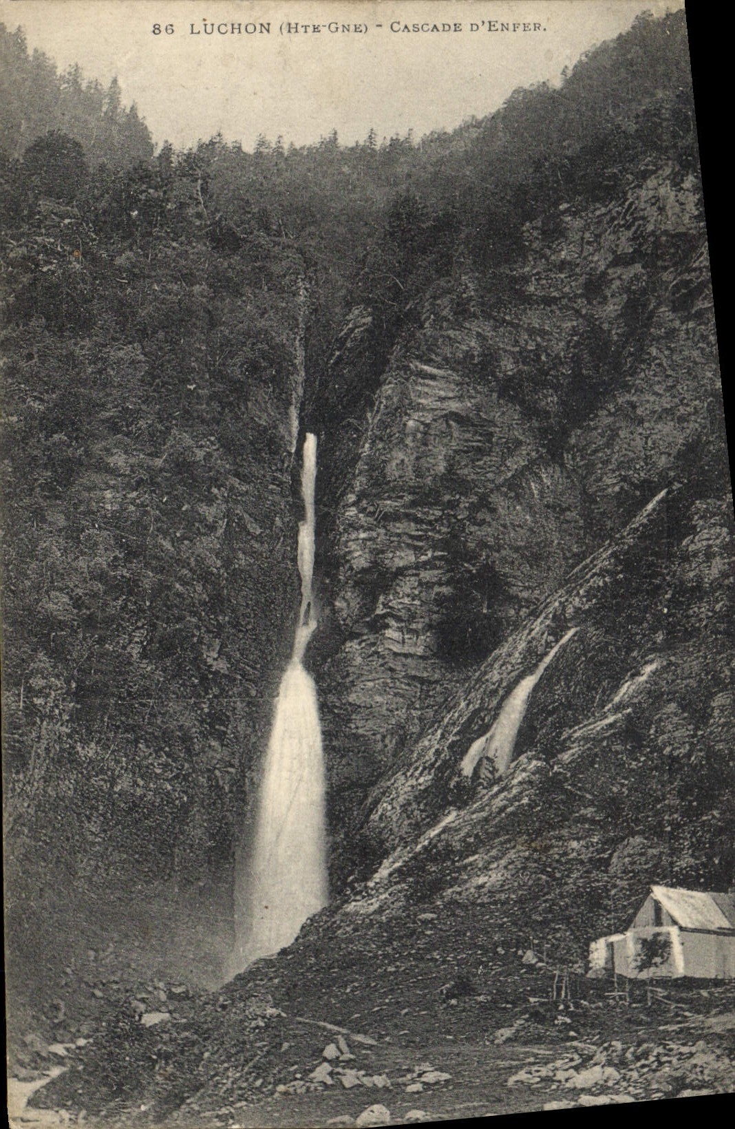 CPA Luchon cascade D'Enfer