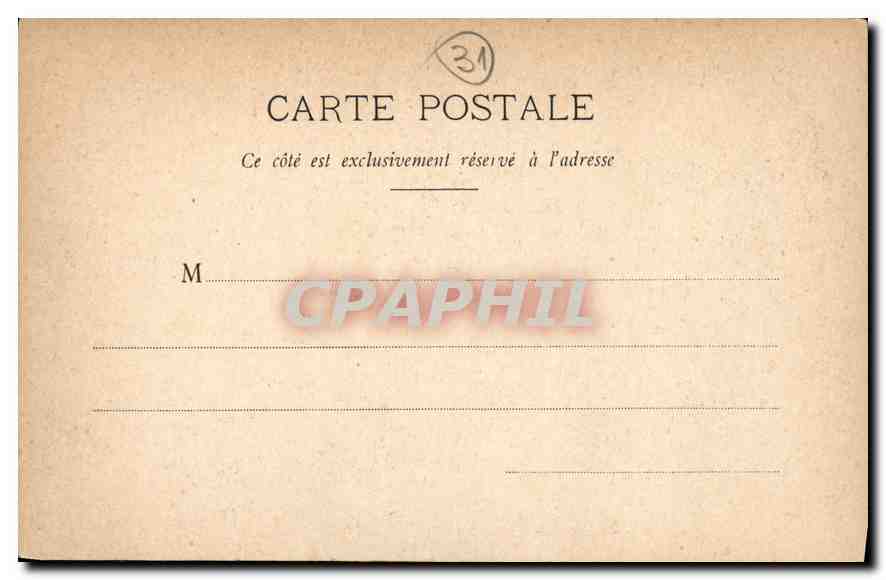 CPA Toulouse Eglise St Sernin  — Verso