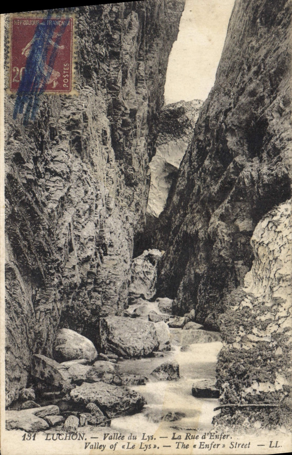 Luchon — Vallée du Lys — La Rue d'Enfer — LL. 131