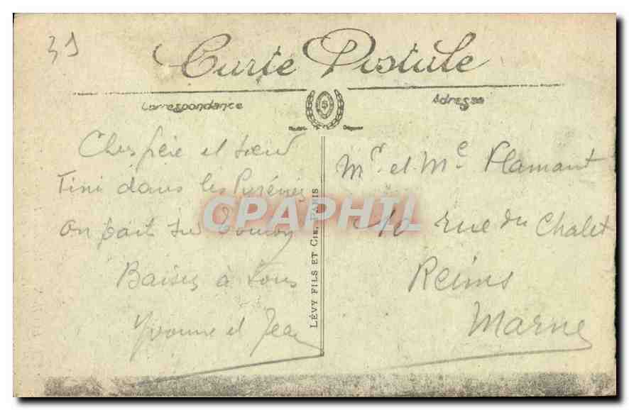 Luchon — Vallée du Lys — La Rue d'Enfer — LL. 131 — Rückseite