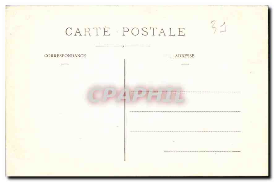 CPA Toulouse Tombeaux des Contes de Toulouse  — Verso