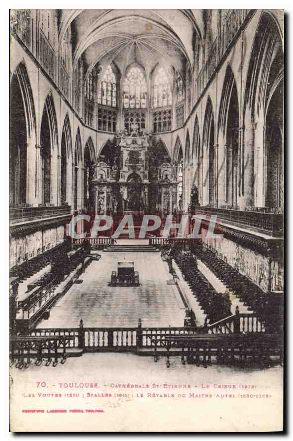 CPA Toulouse Cathedrale St Etienne Coeur 