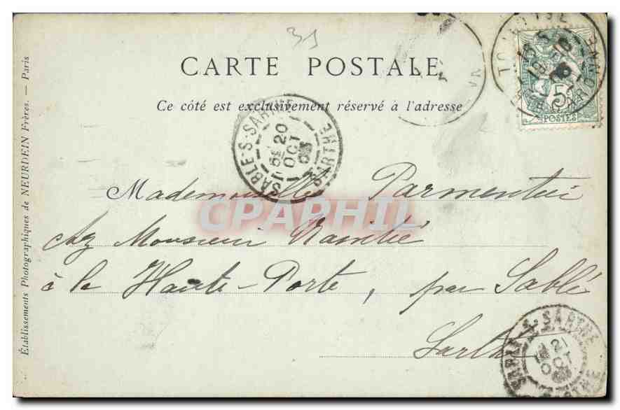 CPA Toulouse Le Musee  — Verso