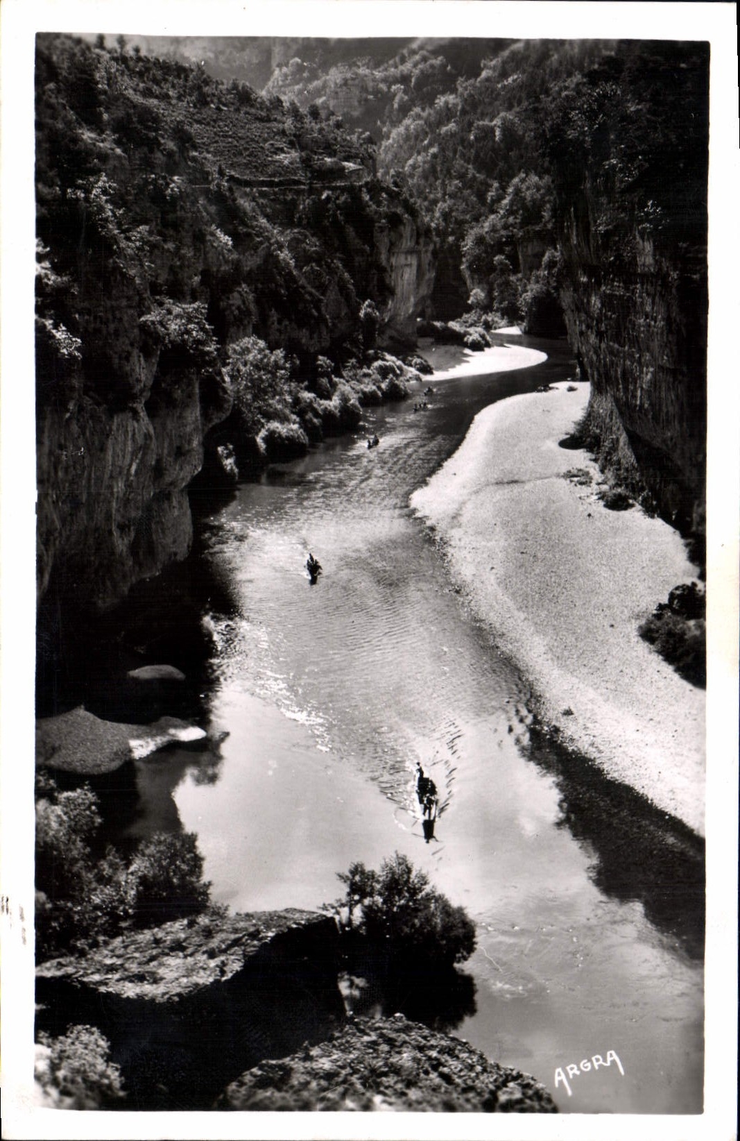 CPA Gorges du Tarn Le Passage des Detroits 