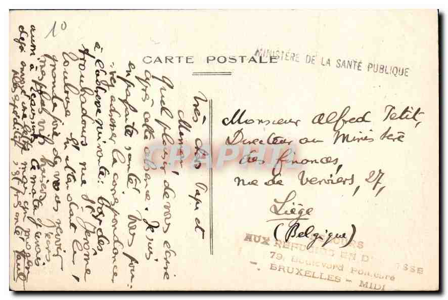 CPA Toulouse Eglise St Sernin cote Nord  — Verso