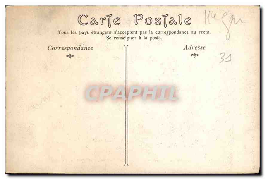 CPA Musee de Sculpture Comparee Ancien Hotel Berny A Toulouse Portique de la Cour  — Verso