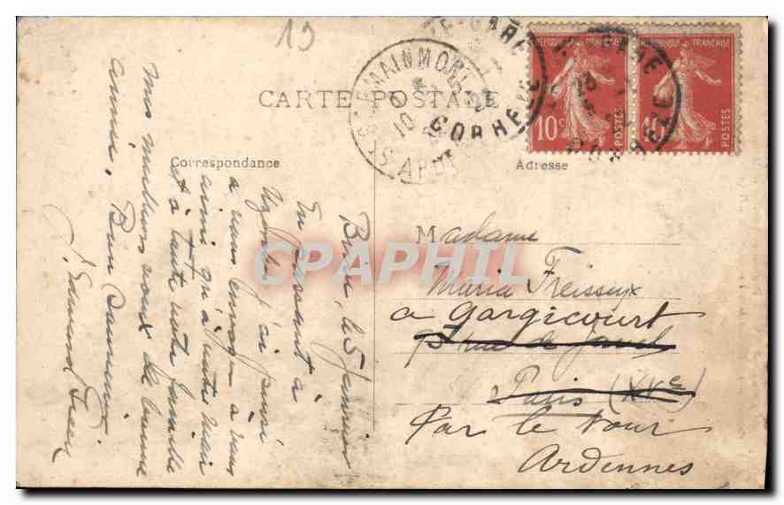 CPA Brive Fnetre de l'ancien petit Seminaire  — Rückseite