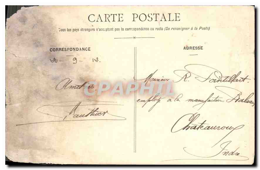 CPA Peyrelevade Correze La Vallee de la Vienne sous Peyrelevade  — Rückseite
