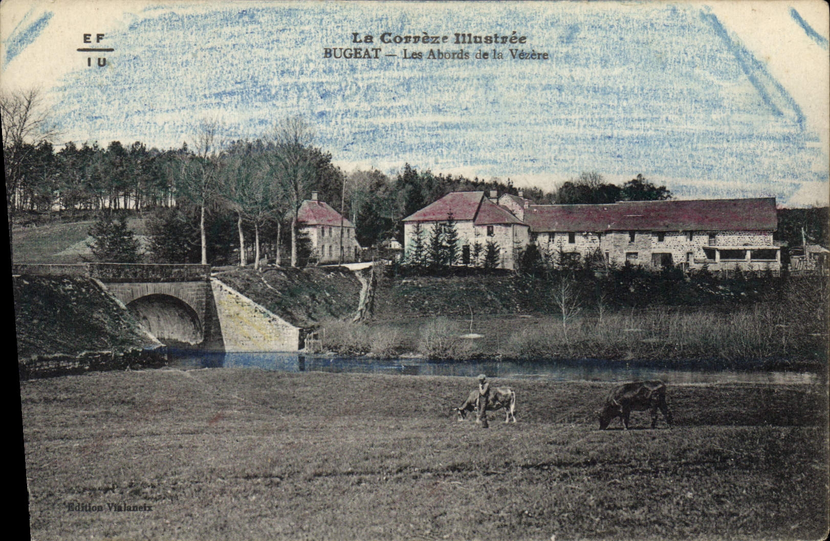 CPA Les Correze Illustree Bugeat Les Abords de la Vezere 