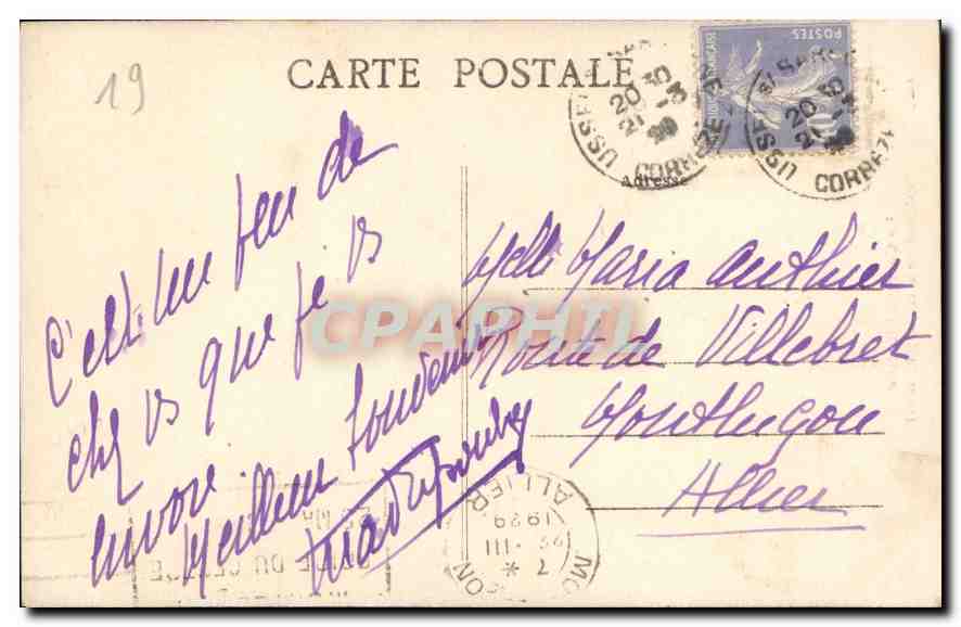 La Cerrèze illustrée — Saut de la Saule près BORT — Collection Eyboclet, n°160 — Rückseite