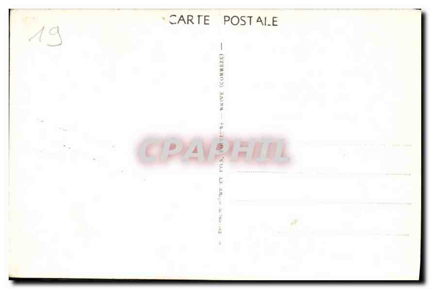 CPA Correze Le Saillant Le nouveau Barrage  — Verso