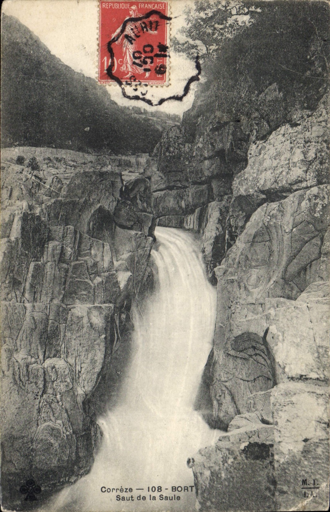 Saut de la Saule — Corrèze — BORT — M.P. 108