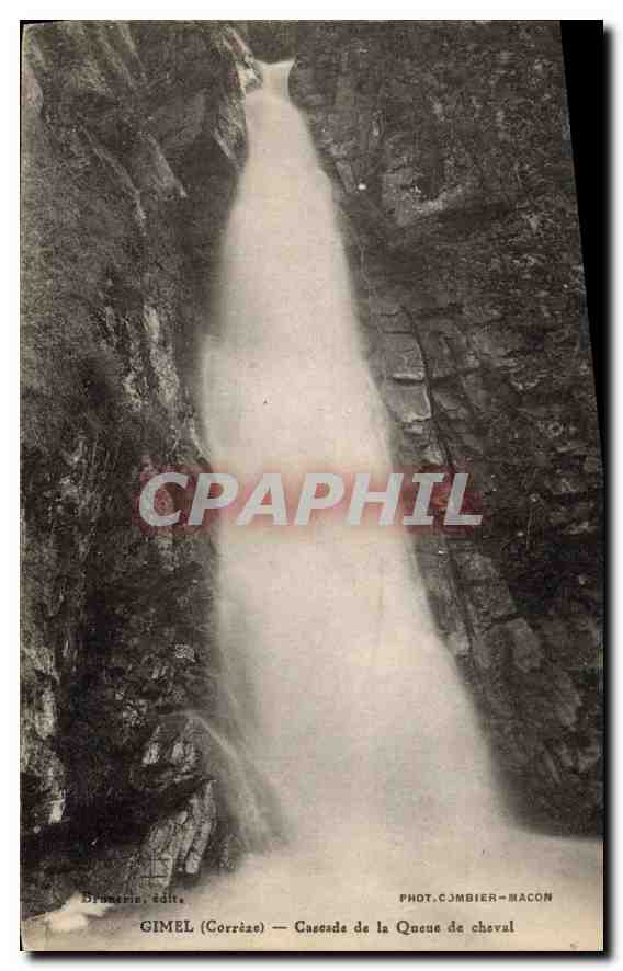 CPA Gimel Correze Cascade de la Queue de cheval 