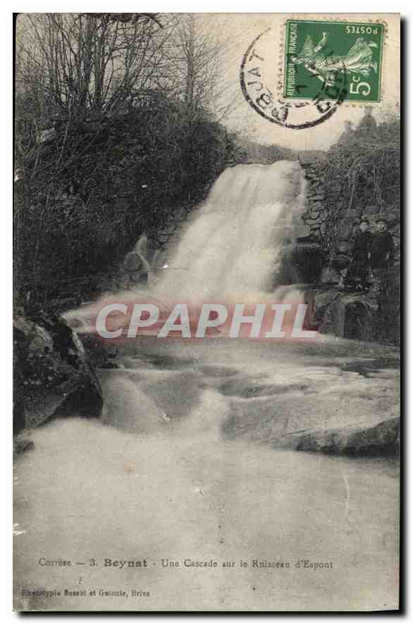 CPA Beynat Une Cascade sur la Ruisseau d'Espont 