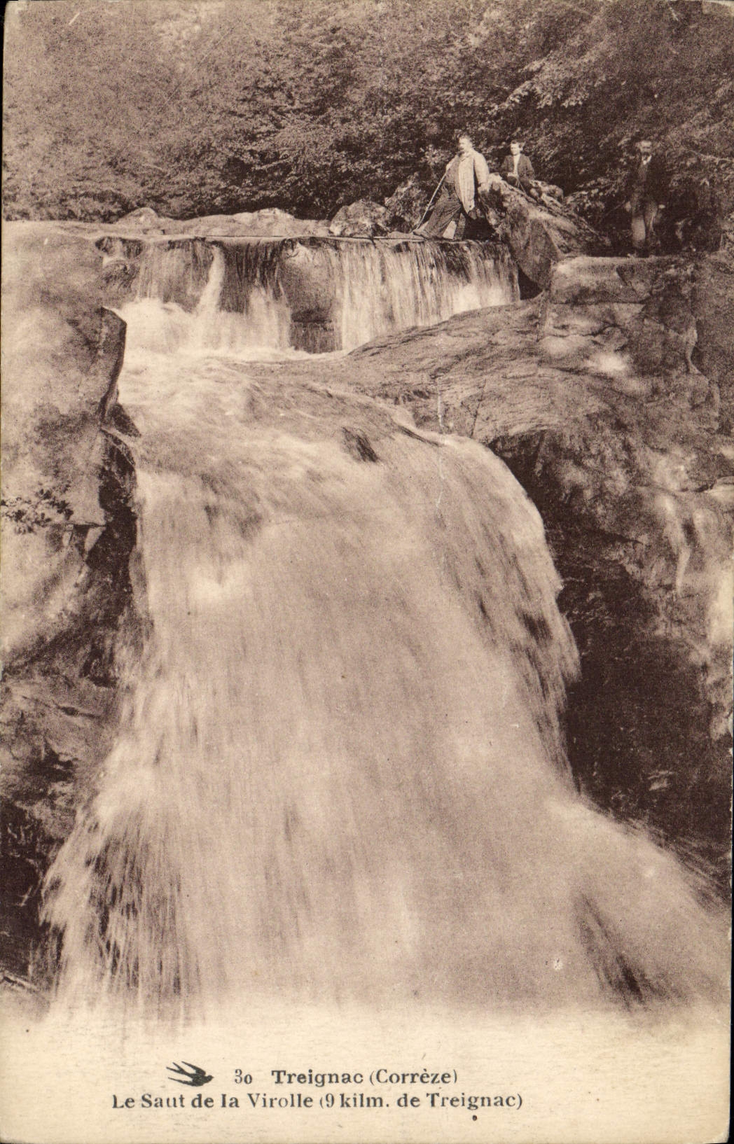 CPA Treignac Correze Le Saut de la Virolle 