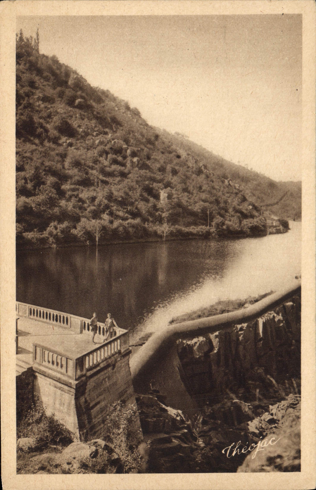 CPA Environs d'Allassac Correze Barrage du Saillant 