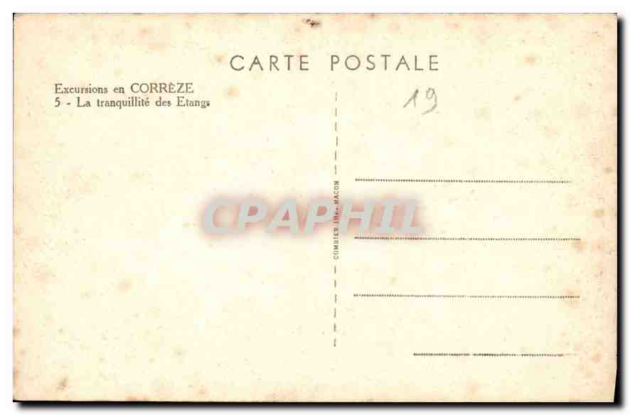 Les Etangs — tranquillité — Cim — Verso
