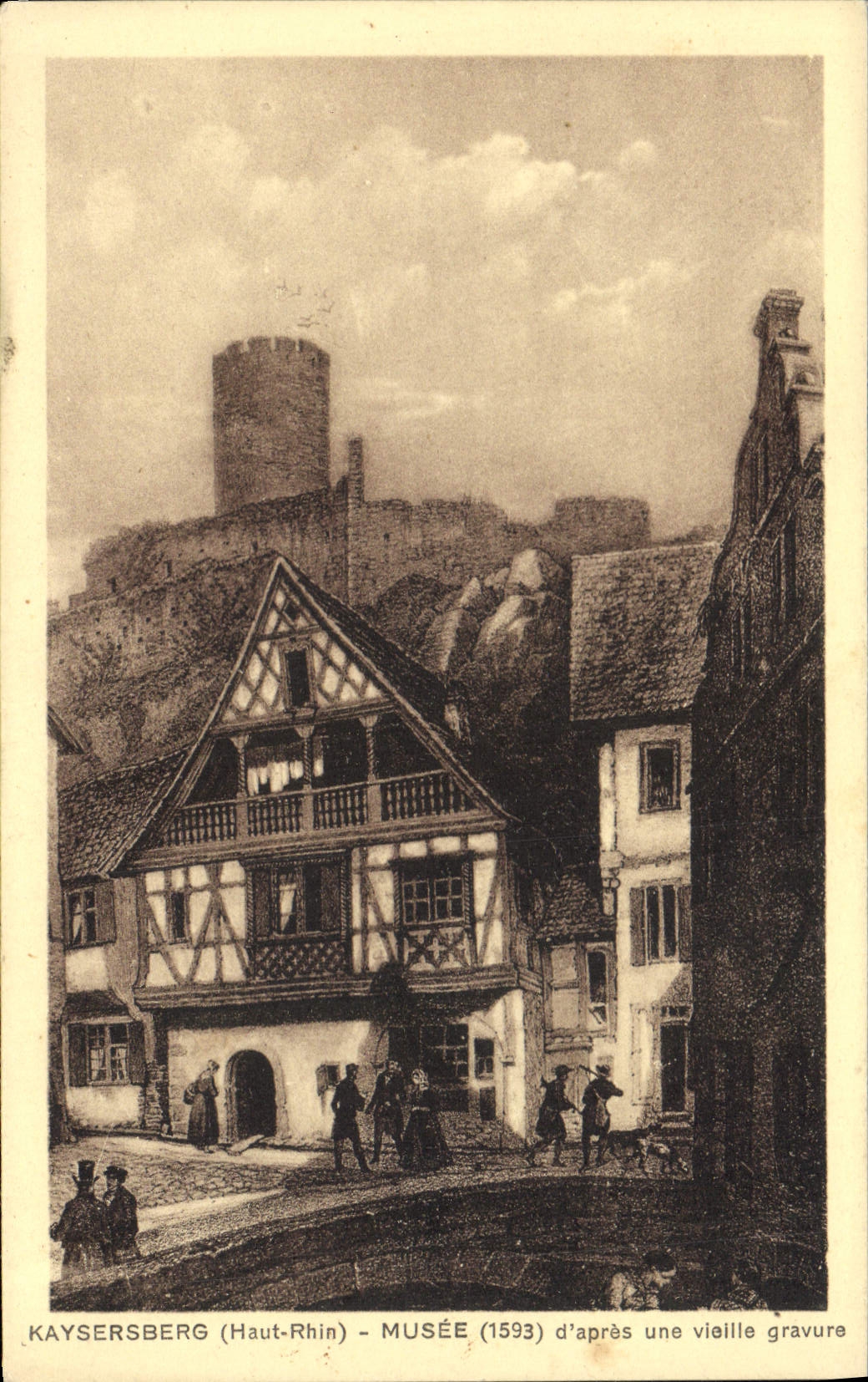 Kayserberg (Haut-Rhin) - Museum (1593) nach einer alten Holzschnitte