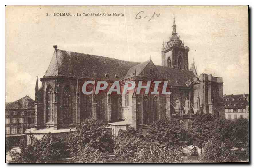 CPA Colmar La Cathedrale Saint Martin 